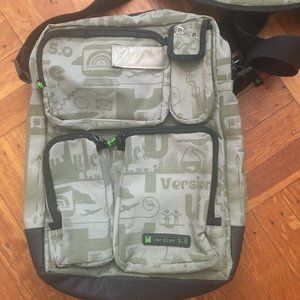 Vintage Y2K/late 90s Messenger Bag - Green
